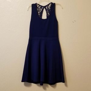 Navy Blue Sleeveless Dress